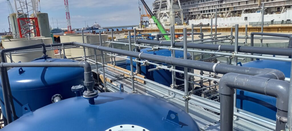 TRATTAMENTO ACQUE ACQUE DI FALDA CONTENENTI MANGANESE - PORTO DI GENOVA (FINCANTIERI)